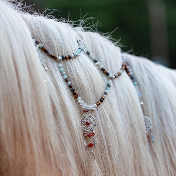 AZTEC Rhythm mane beads set for horses/ponies, trail beads, speed beads, tack - Picture 8 of 13